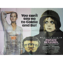 Load image into Gallery viewer, 10 double bill original movie poster Bo Derek &amp; Goldie Hawn - Private Benjamin - 79-80 - Original Music and Movie Posters for sale from Bamalama - Online Poster Store UK London
