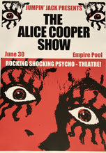 Load image into Gallery viewer, Alice Cooper poster - Empire Pool Wembley June 1972 new print from show program - Original Music and Movie Posters for sale from Bamalama - Online Poster Store UK London

