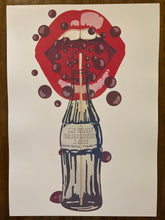 Load image into Gallery viewer, Andy Warhol poster design - Velvet Underground & Nico Coke Bottle & Lips 1967 New Large A2 - Original Music and Movie Posters for sale from Bamalama - Online Poster Store UK London