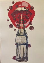 Load image into Gallery viewer, Andy Warhol poster design - Velvet Underground & Nico Coke Bottle & Lips 1967 New Large A2 - Original Music and Movie Posters for sale from Bamalama - Online Poster Store UK London