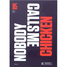 Load image into Gallery viewer, Back to Future original screen print poster - Nobody Calls Me Chicken signed edition - Original Music and Movie Posters for sale from Bamalama - Online Poster Store UK London