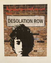Load image into Gallery viewer, Bob Dylan original poster print - Desolation Row Signed and numbered by designer - Original Music and Movie Posters for sale from Bamalama - Online Poster Store UK London