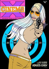 Load image into Gallery viewer, Cinema X original poster Limited edition chrome mirror effect - A2 Print design by Dan Reaney - Original Music and Movie Posters for sale from Bamalama - Online Poster Store UK London