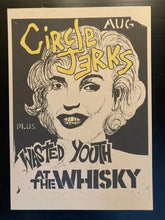 Load image into Gallery viewer, Circle Jerks vintage style poster - Fantastic Punk Rock design 1980 A2 reprint - Original Music and Movie Posters for sale from Bamalama - Online Poster Store UK London