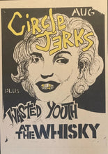 Load image into Gallery viewer, Circle Jerks vintage style poster - Fantastic Punk Rock design 1980 A2 reprint - Original Music and Movie Posters for sale from Bamalama - Online Poster Store UK London