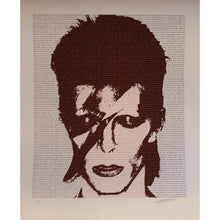 Load image into Gallery viewer, David Bowie original poster print - Aladdin Sane limited edition signed by Pete O`Neil - Original Music and Movie Posters for sale from Bamalama - Online Poster Store UK London