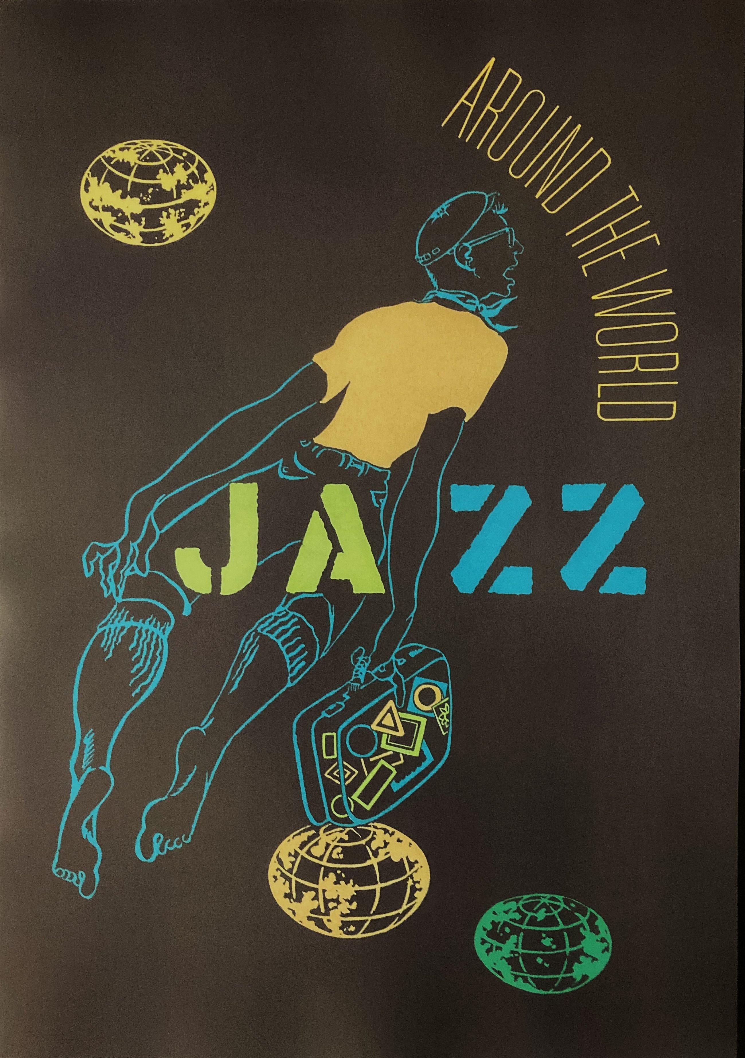 Jazz music promotional poster - Ralph Sharon 1957 Around The World