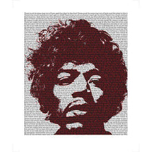 Load image into Gallery viewer, Jimi Hendrix original poster design - Signed and numbered limited edition by Pete O`Neil - Original Music and Movie Posters for sale from Bamalama - Online Poster Store UK London