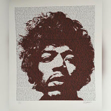 Load image into Gallery viewer, Jimi Hendrix original poster design - Signed and numbered limited edition by Pete O`Neil - Original Music and Movie Posters for sale from Bamalama - Online Poster Store UK London