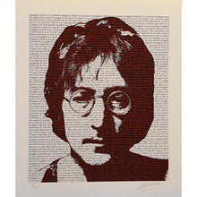 Load image into Gallery viewer, John Lennon poster print - limited edition Signed &amp; Numbered by Pete O`Neill - Original Music and Movie Posters for sale from Bamalama - Online Poster Store UK London
