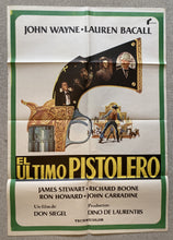 Load image into Gallery viewer, John Wayne and Lauren Bacall original movie film poster - The Shootist 1977 Spanish - Original Music and Movie Posters for sale from Bamalama - Online Poster Store UK London