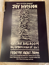 Load image into Gallery viewer, Joy Division concert promo poster - Live at the Electric Ballroom London 1979 reprint - Original Music and Movie Posters for sale from Bamalama - Online Poster Store UK London