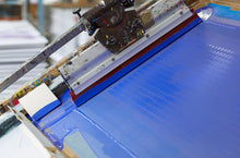 Load image into Gallery viewer, Kill Bill silk screen print poster - 3 Color Gold & Royal Blue Varnish signed and numbered by designer Ink Candy Limited Edition of only 50 - Original Music and Movie Posters for sale from Bamalama - Online Poster Store UK London