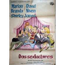 Load image into Gallery viewer, Marlon Brando original movie film poster - Bedtime Story Spanish edition 1964 - Original Music and Movie Posters for sale from Bamalama - Online Poster Store UK London
