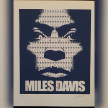 Load image into Gallery viewer, Mile Davis poster - Limited edition print signed and numbered by the Artist - Original Music and Movie Posters for sale from Bamalama - Online Poster Store UK London