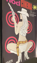 Load image into Gallery viewer, Mod Cinema original poster design chrome print - Issue no.7 1977 mirror effect by Dan Reaney - Original Music and Movie Posters for sale from Bamalama - Online Poster Store UK London