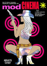 Load image into Gallery viewer, Mod Cinema original poster design chrome print - Issue no.7 1977 mirror effect by Dan Reaney - Original Music and Movie Posters for sale from Bamalama - Online Poster Store UK London