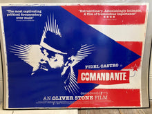 Load image into Gallery viewer, Oliver Stone original movie film poster - Comandante British UK Quad Castro 2003 - Original Music and Movie Posters for sale from Bamalama - Online Poster Store UK London