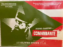 Load image into Gallery viewer, Oliver Stone original movie film poster - Comandante British UK Quad Castro 2003 - Original Music and Movie Posters for sale from Bamalama - Online Poster Store UK London