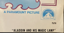 Load image into Gallery viewer, Original vintage family movie film poster - Aladdin and his Magic Lamp USA 1 sheet 1975 - Original Music and Movie Posters for sale from Bamalama - Online Poster Store UK London
