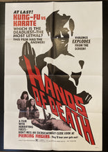 Load image into Gallery viewer, Original vintage martial arts movie film poster - Hands of Death USA 1 sheet 1972 - Original Music and Movie Posters for sale from Bamalama - Online Poster Store UK London