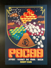 Load image into Gallery viewer, Pacha nightclub Ibiza promo poster - Fantastic design reprinted from original artwork - Original Music and Movie Posters for sale from Bamalama - Online Poster Store UK London