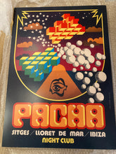 Load image into Gallery viewer, Pacha nightclub Ibiza promo poster - Fantastic design reprinted from original artwork - Original Music and Movie Posters for sale from Bamalama - Online Poster Store UK London