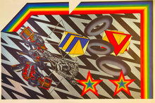 Load image into Gallery viewer, Peter Phillips vintage original exhibition poster - Syncrojector Rama 1968 published by Motif Editions - Original Music and Movie Posters for sale from Bamalama - Online Poster Store UK London