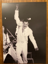 Load image into Gallery viewer, Queen poster photograph with Freddie Mercury large A3 size repro from original files/negative - Original Music and Movie Posters for sale from Bamalama - Online Poster Store UK London