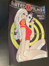 Load image into Gallery viewer, Rated X Films original poster design chrome print - Mirror effect by Dan Reaney - Original Music and Movie Posters for sale from Bamalama - Online Poster Store UK London