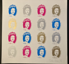 Load image into Gallery viewer, Sex Pistols original poster - 16 Queens Screen print by Artificial stamp/numbered designed by Jamie Reid - Original Music and Movie Posters for sale from Bamalama - Online Poster Store UK London