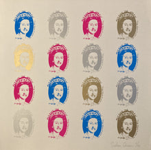 Load image into Gallery viewer, Sex Pistols original poster - 16 Queens Screen print by Artificial stamp/numbered designed by Jamie Reid - Original Music and Movie Posters for sale from Bamalama - Online Poster Store UK London