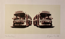 Load image into Gallery viewer, Sex Pistols original poster - Jamie Reid Screen Print Nowhere Buses limited edition signed & numbered - Original Music and Movie Posters for sale from Bamalama - Online Poster Store UK London