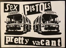 Load image into Gallery viewer, Sex Pistols original poster - Jamie Reid Screen Print Pretty Vacant limited edition signed &amp; numbered 97 - Original Music and Movie Posters for sale from Bamalama - Online Poster Store UK London
