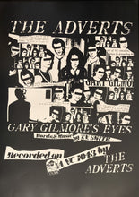 Load image into Gallery viewer, The Adverts rare promotional poster - Gary Gilmore`s Eyes 1977 A2 reprint - Original Music and Movie Posters for sale from Bamalama - Online Poster Store UK London