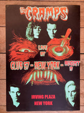 Load image into Gallery viewer, The Cramps poster - Live Club 57 New York USA 1979 Fantastic new reprint edition - Original Music and Movie Posters for sale from Bamalama - Online Poster Store UK London
