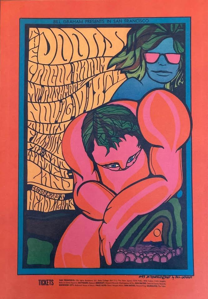 The Doors poster - Live at the Fillmore, San Francisco USA 1967