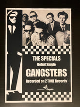 Load image into Gallery viewer, The Specials rare promotional poster - Gangsters on 2 Tone 1979 A2 reprint - Original Music and Movie Posters for sale from Bamalama - Online Poster Store UK London