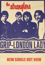 Load image into Gallery viewer, The Stranglers promotional poster - Grip & London Lady new single 1977 new reprinted edition - Original Music and Movie Posters for sale from Bamalama - Online Poster Store UK London