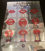 Load image into Gallery viewer, Velvet Underground chrome/mirror effect poster - Andy Warhol lips design 1967 New Large A2 - Original Music and Movie Posters for sale from Bamalama - Online Poster Store UK London