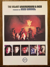 Load image into Gallery viewer, Velvet Underground poster - First album produced by Andy Warhol 1967 New Large A2 - Original Music and Movie Posters for sale from Bamalama - Online Poster Store UK London