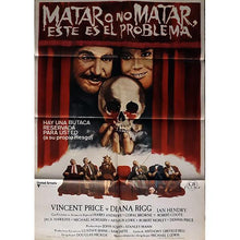 Load image into Gallery viewer, Vincent Price original horror movie film poster - Theatre of Blood 1973 Spanish - Original Music and Movie Posters for sale from Bamalama - Online Poster Store UK London
