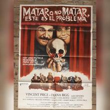 Load image into Gallery viewer, Vincent Price original horror movie film poster - Theatre of Blood 1973 Spanish - Original Music and Movie Posters for sale from Bamalama - Online Poster Store UK London