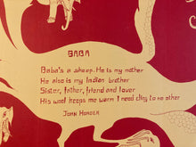 Load image into Gallery viewer, Vintage original poetry poster - Meher Baba poem by John Horder and design by Nina Carroll - Original Music and Movie Posters for sale from Bamalama - Online Poster Store UK London