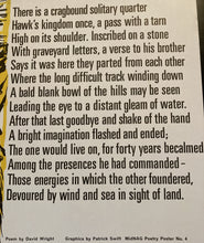 Load image into Gallery viewer, Vintage original poetry poster - MidNag series number 4 poem by David Wright and graphics by Patrick Swift - Original Music and Movie Posters for sale from Bamalama - Online Poster Store UK London