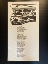 Load image into Gallery viewer, Vintage original poetry poster- Poem Stone by Michael Armstrong and illustration designed by Derek Crow - Original Music and Movie Posters for sale from Bamalama - Online Poster Store UK London