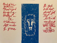 Load image into Gallery viewer, Vintage original poetry poster - Robert Graves poem In the Wilderness screen print signed and numbered by designer 1979 - Original Music and Movie Posters for sale from Bamalama - Online Poster Store UK London