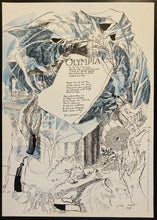 Load image into Gallery viewer, Vintage original poetry poster - Series number 2 Olympia by Patric Dickinson and designed in 1978 - Original Music and Movie Posters for sale from Bamalama - Online Poster Store UK London