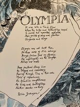 Load image into Gallery viewer, Vintage original poetry poster - Series number 2 Olympia by Patric Dickinson and designed in 1978 - Original Music and Movie Posters for sale from Bamalama - Online Poster Store UK London