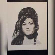 Load image into Gallery viewer, AMY WINEHOUSE LIMITED EDITION FINE ART PRINT - SIGNED &amp; NUMBERED BY PETE O`NEILL - Original Music and Movie Posters for sale from Bamalama - Online Poster Store UK London
